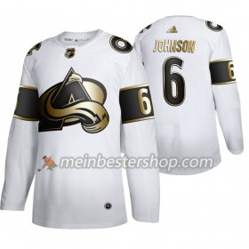 Colorado Avalanche Erik Johnson 6 Adidas 2019-2020 Golden Edition Weiß Trikot Authentic - Herren